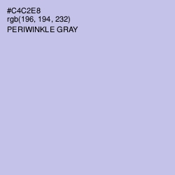 #C4C2E8 - Periwinkle Gray Color Image